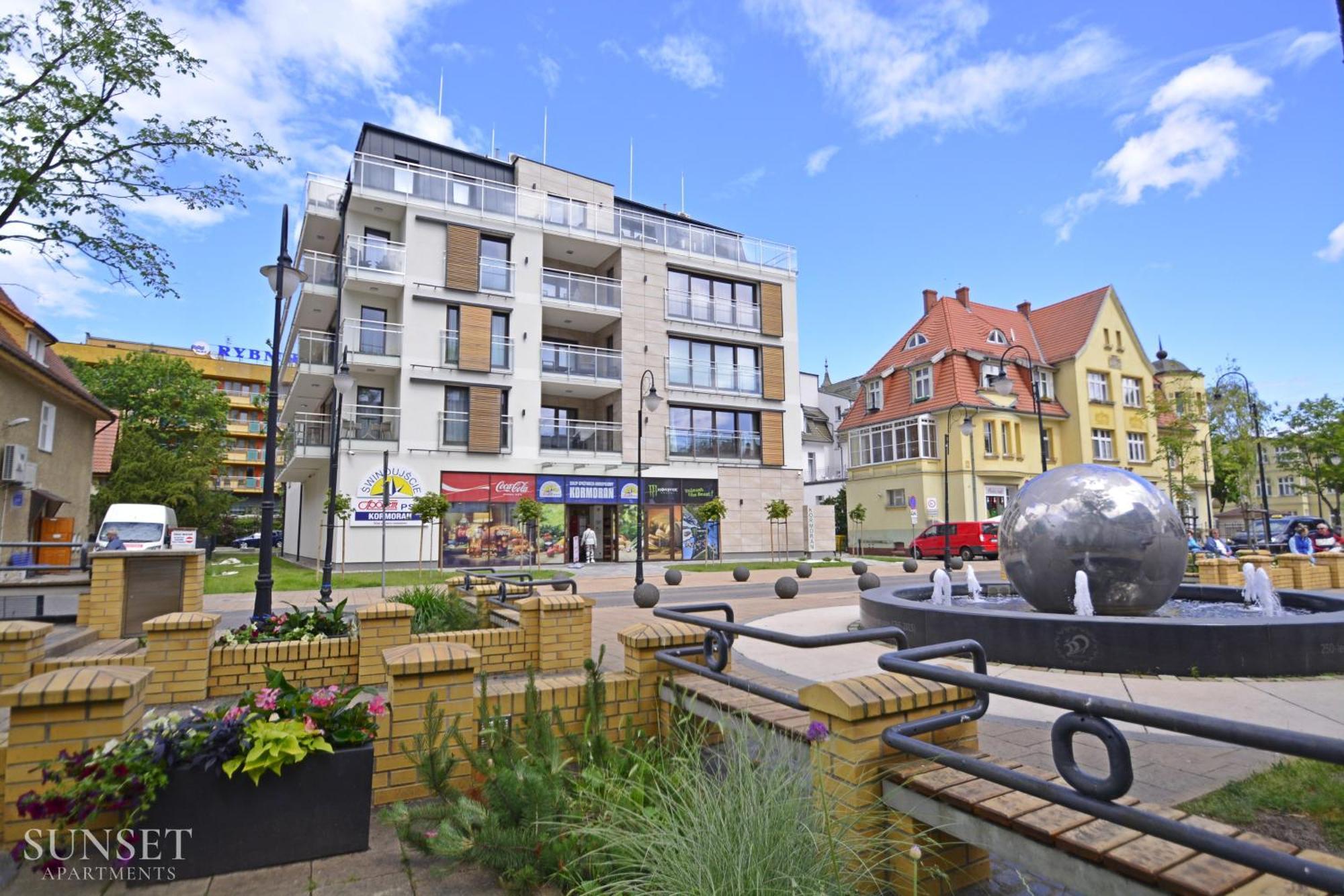 Sunset Apartments - Kormoran - Plaza 300M Świnoujście Exteriör bild